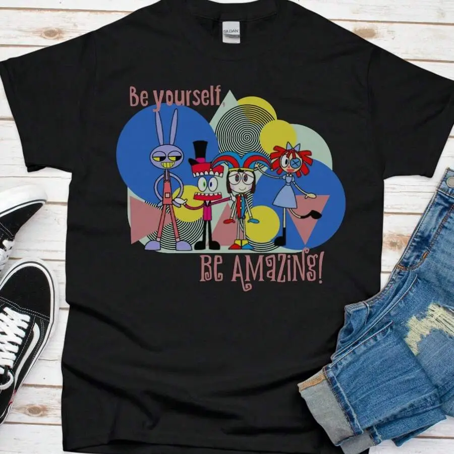 DIGITALS CIRCUS, Amazing Circus Shirts, DIGITALS CIRCUSparty, Amazing Circus Birthday Cute Digital Circus Women Clothes,Tops For Women,Spring Tops