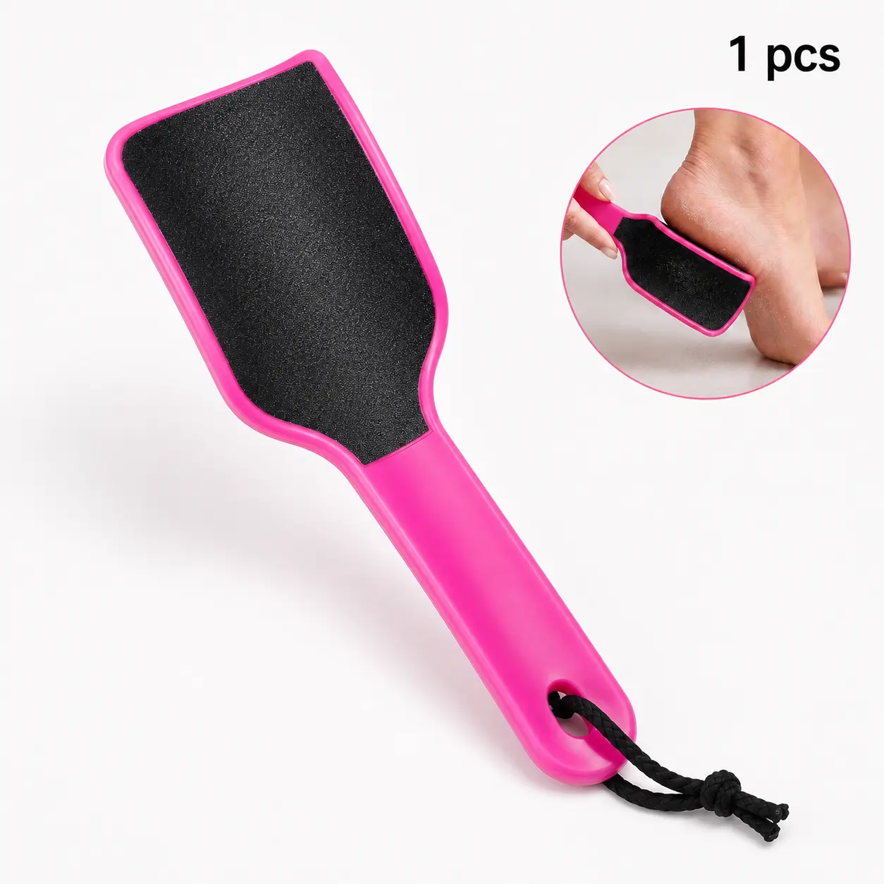 Double-Sided U-Shaped Curved Foot File Callus Remover, Sandpaper Pedicure Tool for Dead Skin, Heel Care & Smooth Feet, Callus Removal