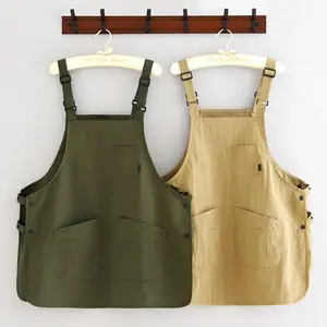 Adult Water-Resistant Apron for Household Kitchen Coffee Roasting And Catering Use - Durable Workwear Aprons
