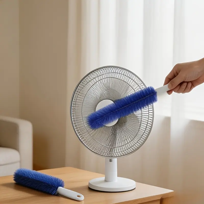 Fan Cleaning Brush, Flexible Dusting Brush for Fans, Suitable for All Types of Electric Fans, Reusable; Microfiber Brush Head Dusting Brush, Can Be Used for Cleaning Air Conditioners, Household and Car Vents, Curtains, Blinds, Etc