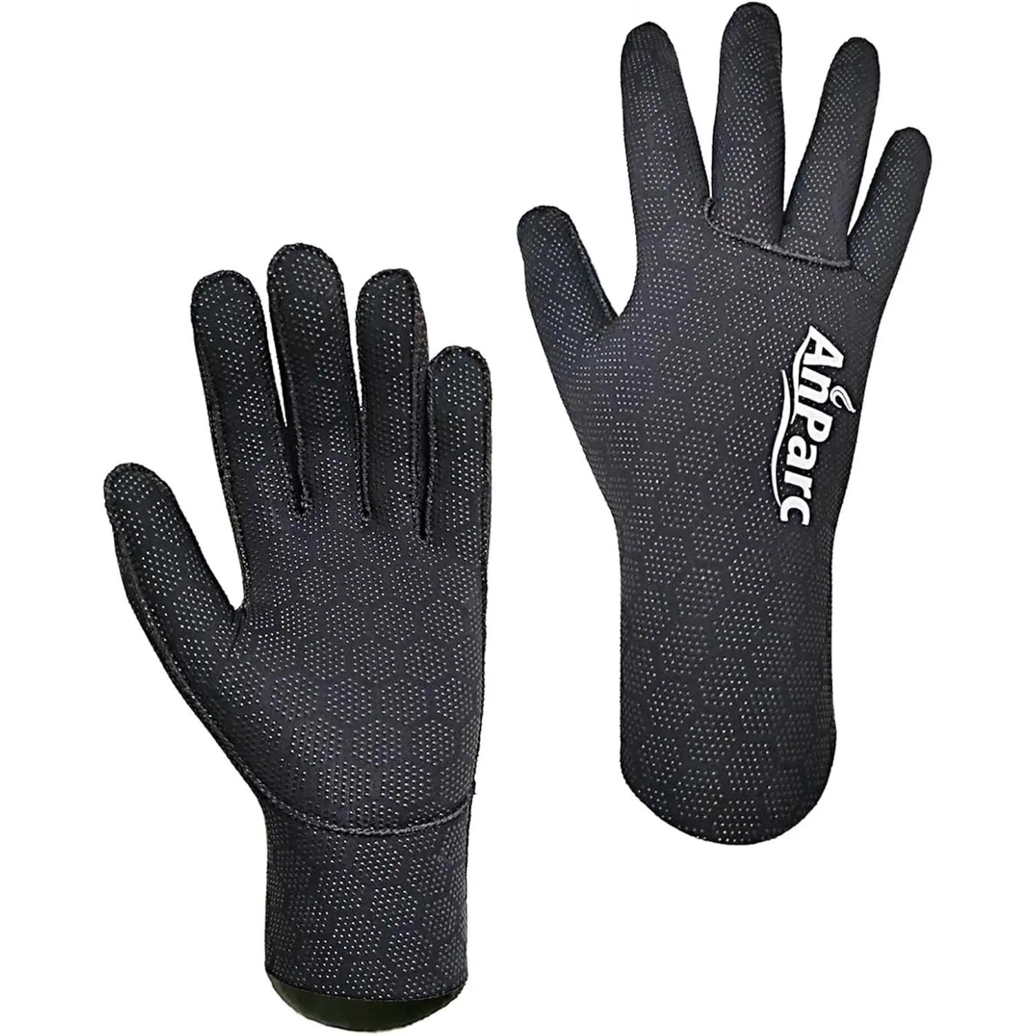 3mm Ultra Stretch Neoprene Water Gloves – Five Finger Winter Gloves for Scuba Diving, Snorkeling, Surfing, Kayaking, Canoeing, and Spearfishing