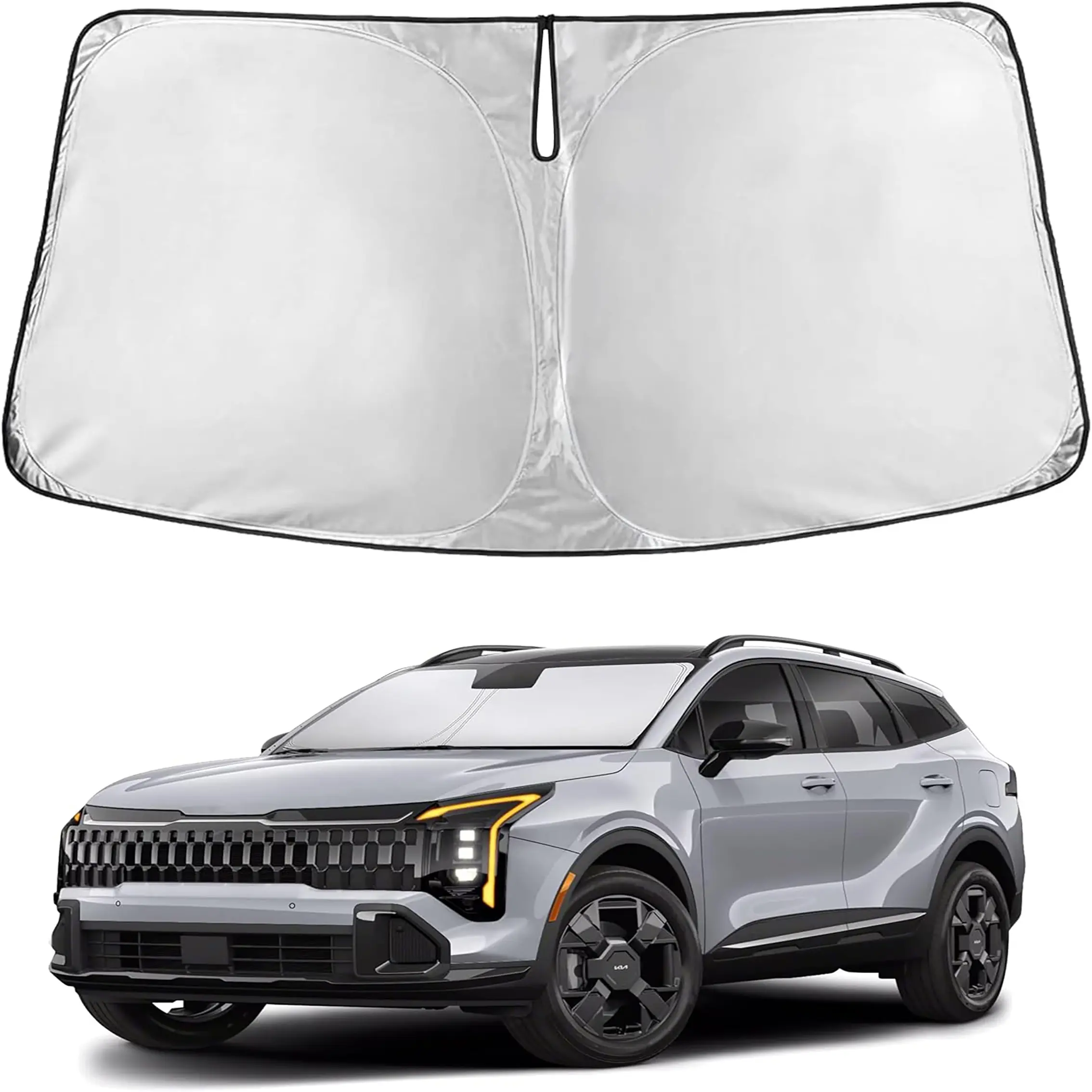 Windshield Sunshade for Kia Sportage Nq5 K4 K5 Ev6 Ev9 Sorento Niro, UV Protection, Car Accessories, Front Windshield and Window Cover