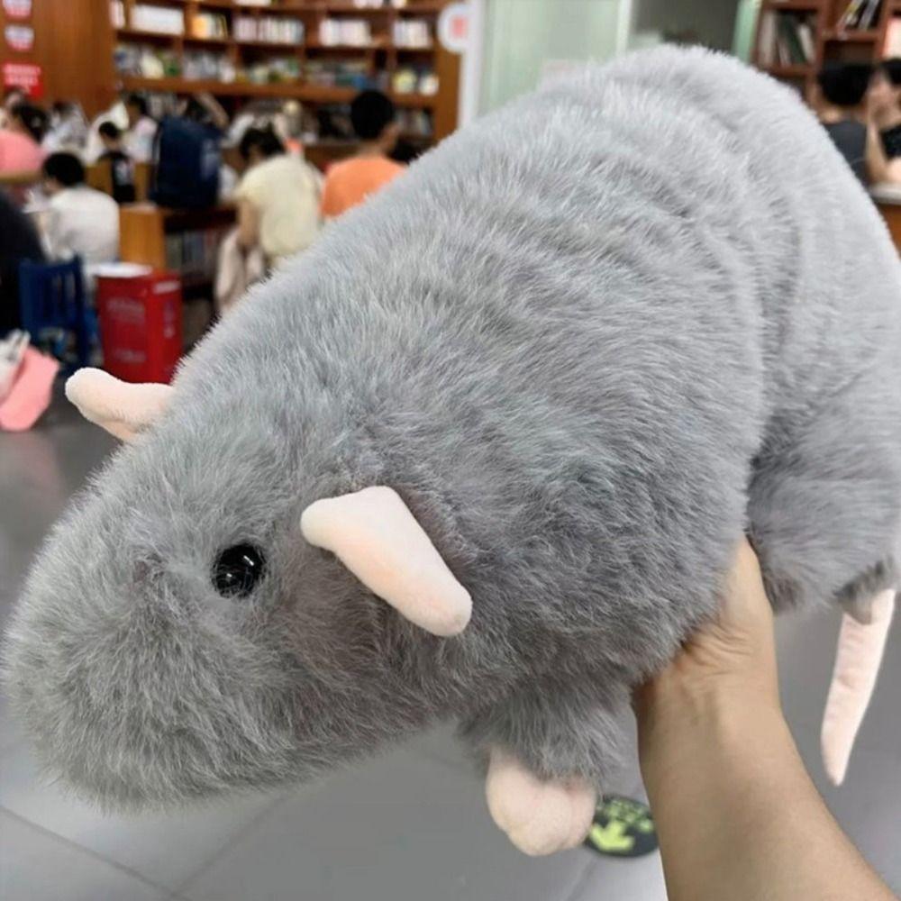 Creative 30/45/90cm Mouse Doll Plush Cartoon Flower Branch Rat Doll Soft Oversized Animal Figure Kids Gift Birthday
