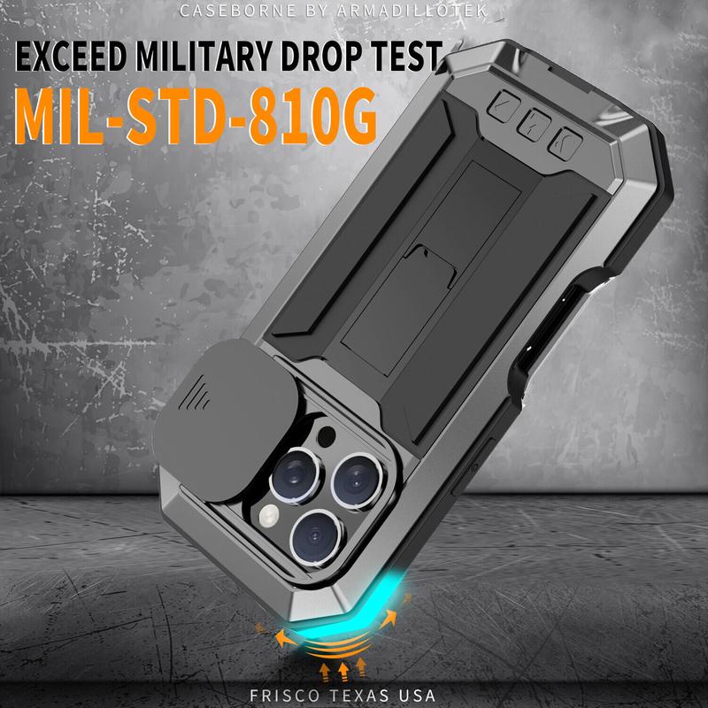 Waterproof Shockproof Aluminum Gorilla Glass Metal Full Case For iPhone 16 Pro Max 15 14 13 Military Cover