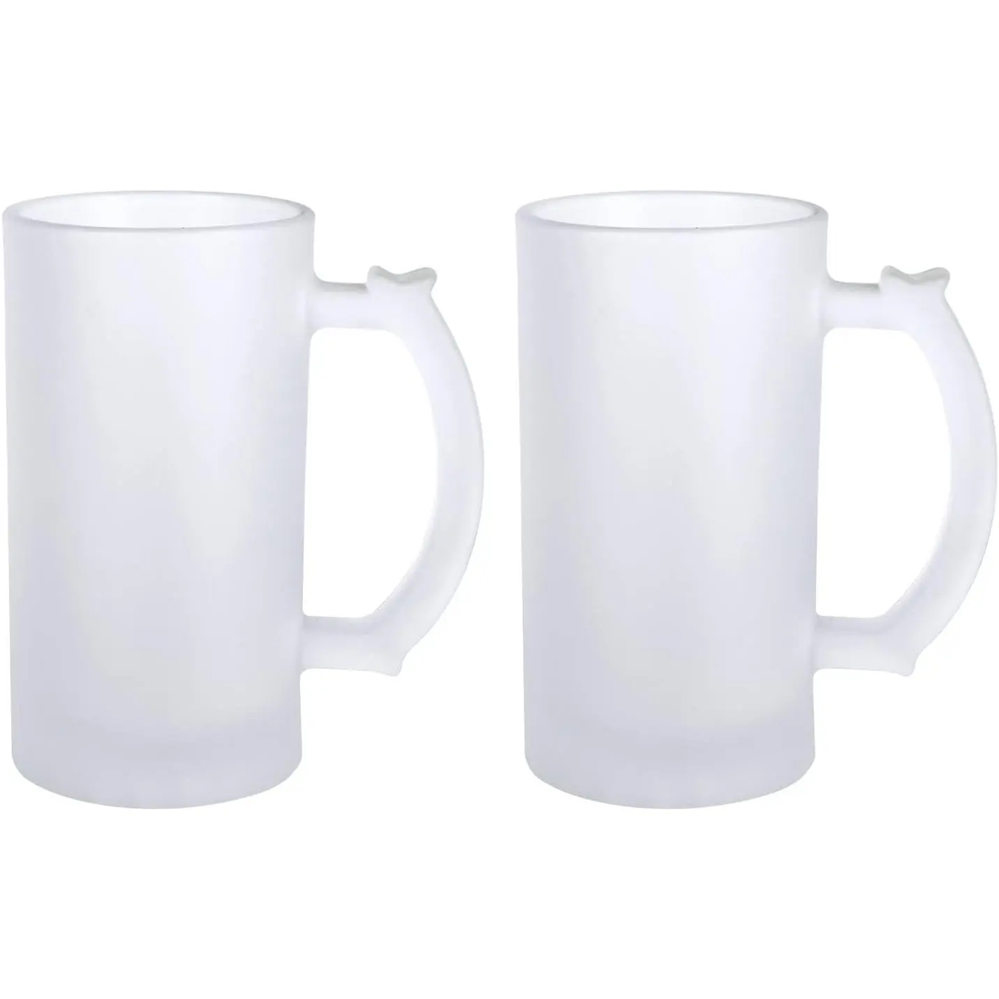 2 count 16oz Frosted Sublimation Glass  Mugs