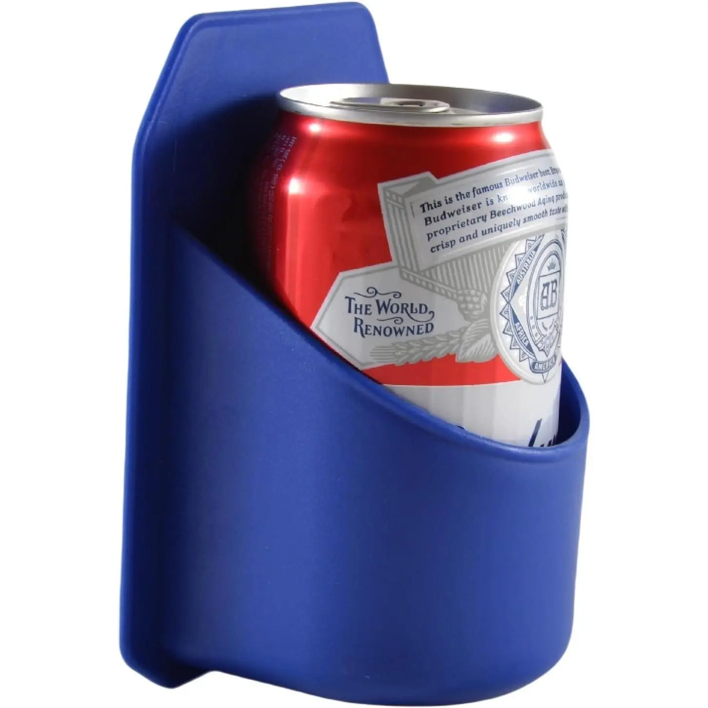 Wall-Mounted Beer Holder for The Shower, Plastic Portable Shower Drink Cup Bottle Holder for Beer Can and Beverage, Multifunctional Wall-Mounted Holder, Free Your Hands - Blue