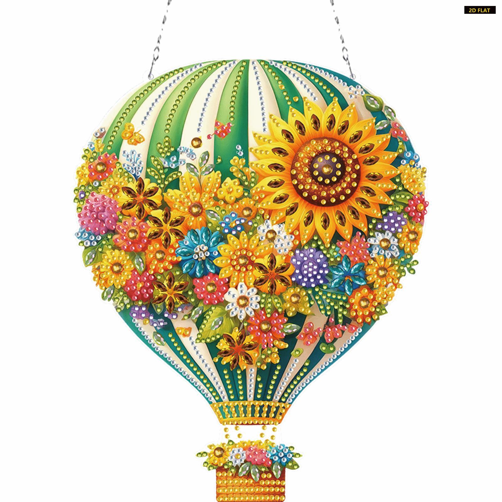 2D FLATFlower Hot Air Balloon Theme 2D Flat DIY Special Shape Rhinestone Diamond Art Window Pendants Diamond Painting Set Hanging Diamond Diamond Painting Kit is Suitable for Decorations. Create Unique DIY Handicrafts, Making Gifts Distinctive and Unique! 2D FLATFlower Hot Air Balloon Theme 2D Flat DIY Special Shape Rhinestone Diamond Art Window Pendants Diamond Painting Set Hanging Diamond Diamond Painting Kit is Suitable for Decorations. Create Unique DIY Handicrafts, Making Gifts Distinctive and Unique!