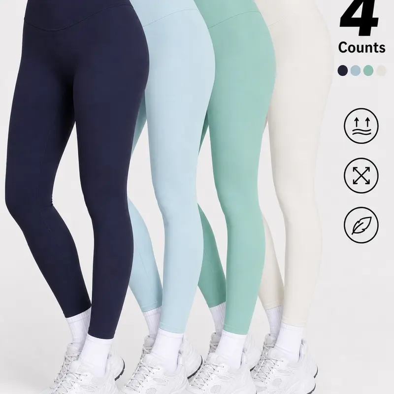 Women's High Waist Yoga Pants, Yoga Bottoms, High Elastic Comfort Sports Leggings for All Seasons, Tight-Fitting Workout Gear for Outdoor Activities, Activewear for Fitness