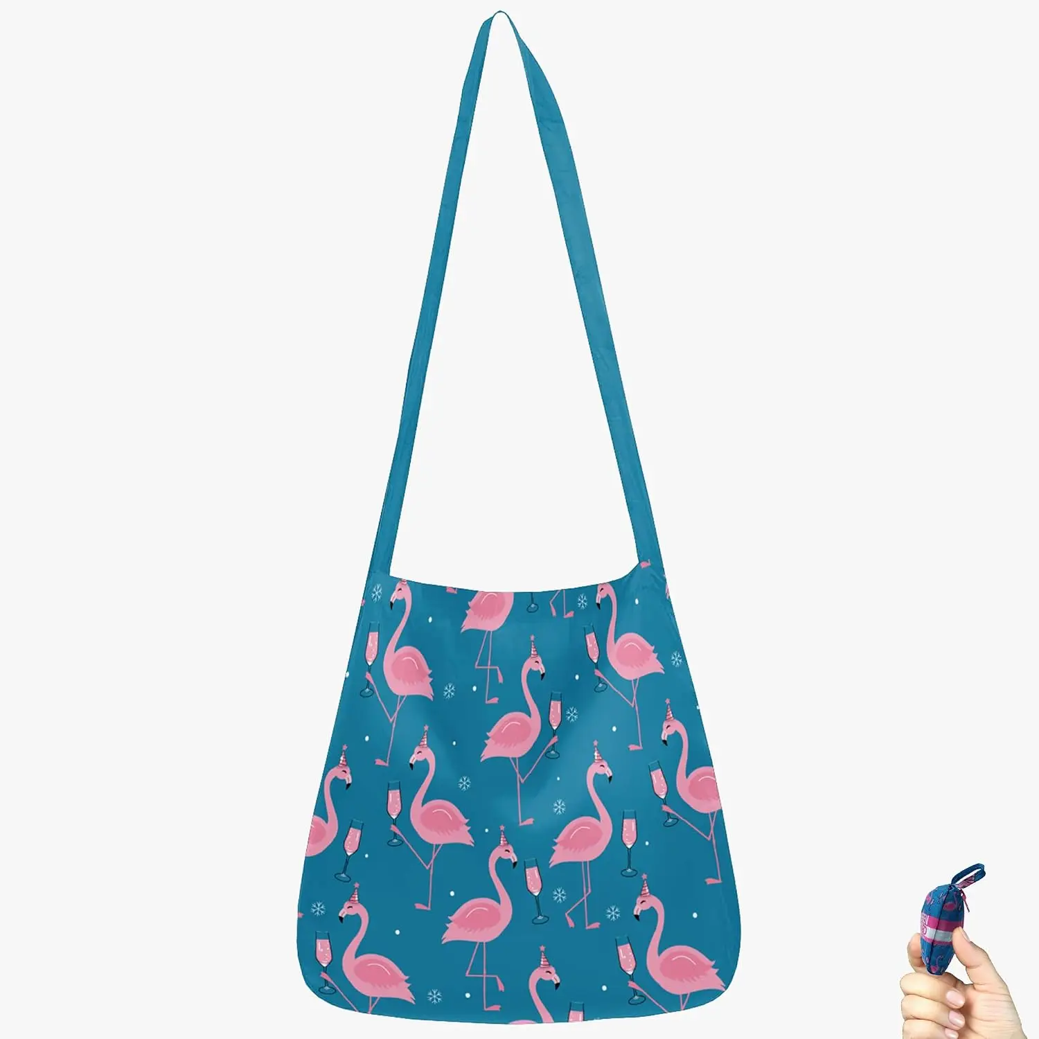 Grocery Shopping Bag -Travel Tote Bag - Foldable Compact Sturdy Bags