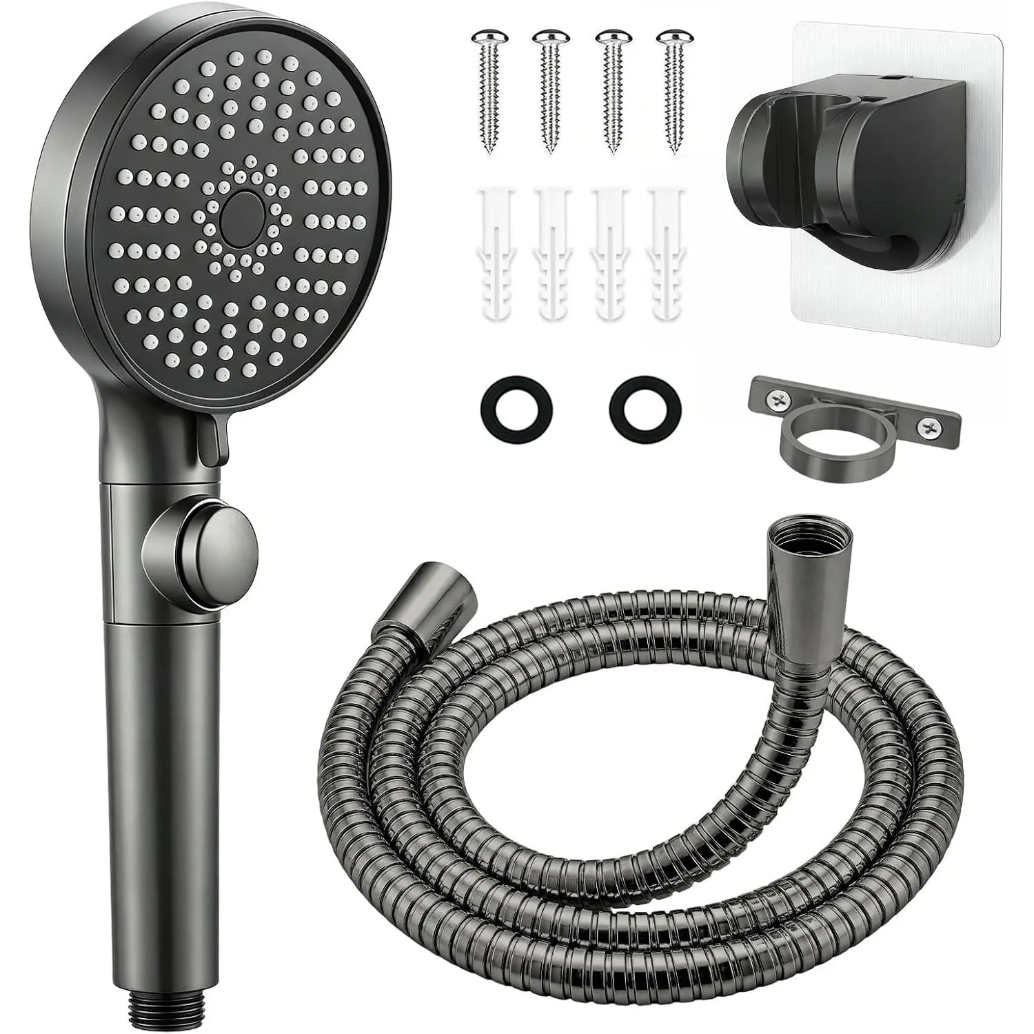 RV Shower  with Hose, High  Handheld RV Shower   with  Off ,5 Modes,Power Jet, Camper Shower  for RV,Travel ,Motorhome,Boat RV Essentials,Gray