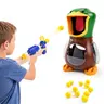 Hungry Duck Feeding Game Set, Includes 12 Sponge Balls & Air Gun Blasters, Indoor Outdoor Toy, Enhances Parent-Child Interaction, Perfect for Parties