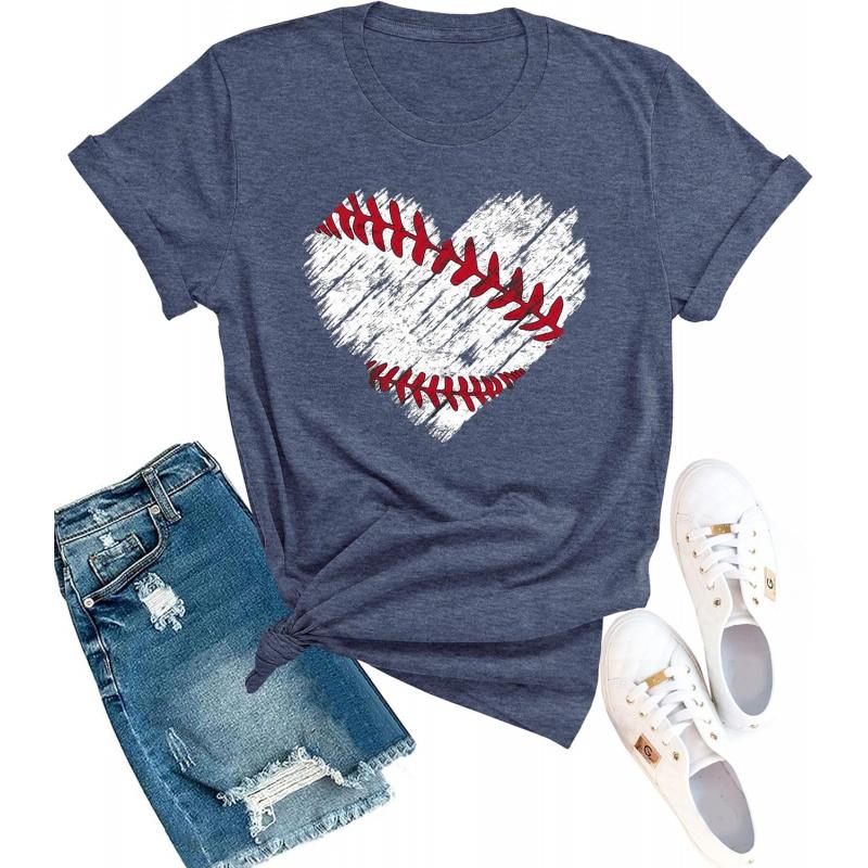 Mama Shirts for Womens Sport Mom Tshirt Funny Short Sleeve Letter Printed Tees Mom Gift Tops