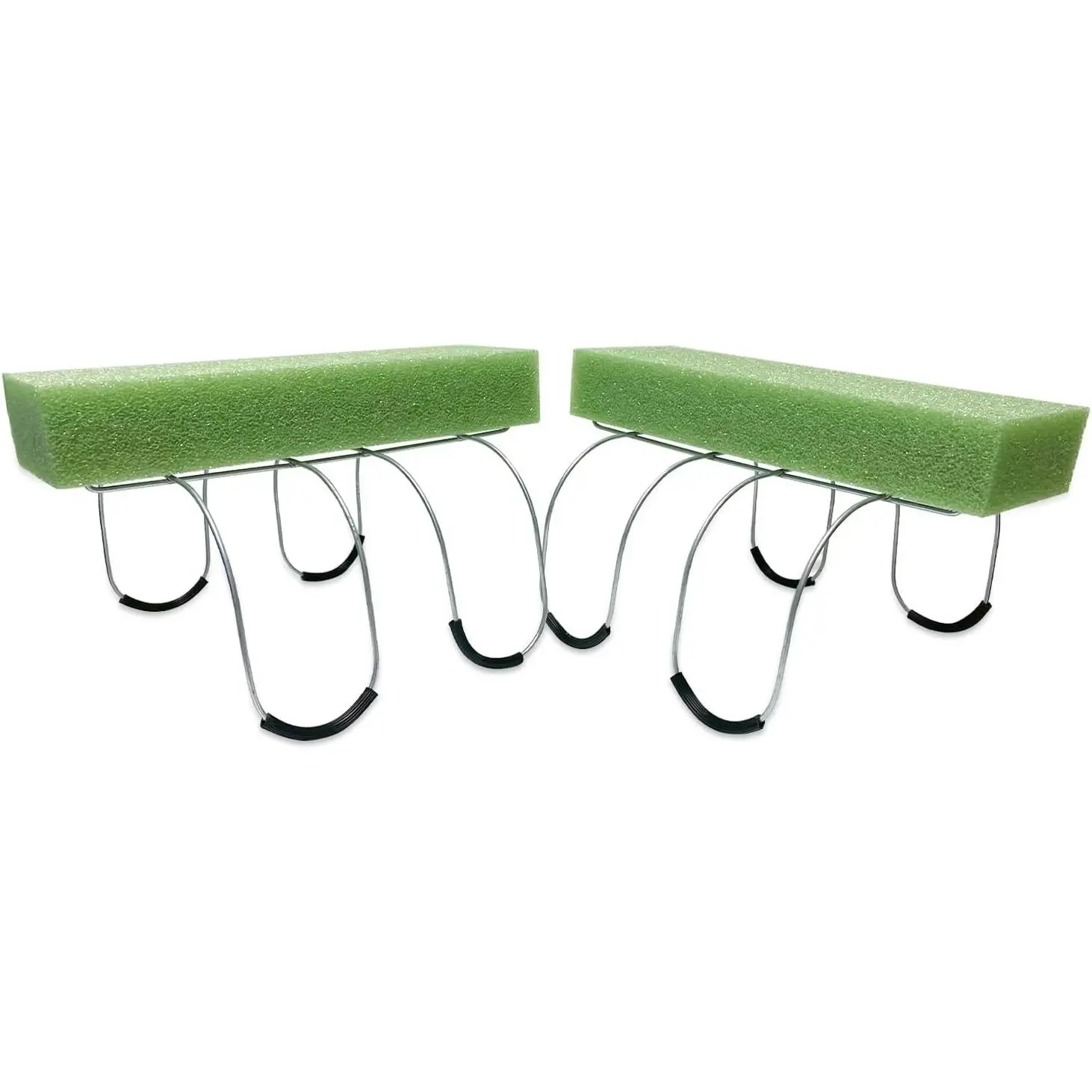 2 Pack 12 Inch Wire Headstone Saddle with Foam Attached Rustproof Galvanized Cemetery Gravestone Saddle Made in USA