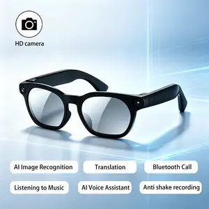 Cy03 Smart Ai Glasses, Chatgpt Translation, HD Camera, Recording, Ai Recognition, Wi-Fi Transfer, 290mah Battery, Blue Light Protection