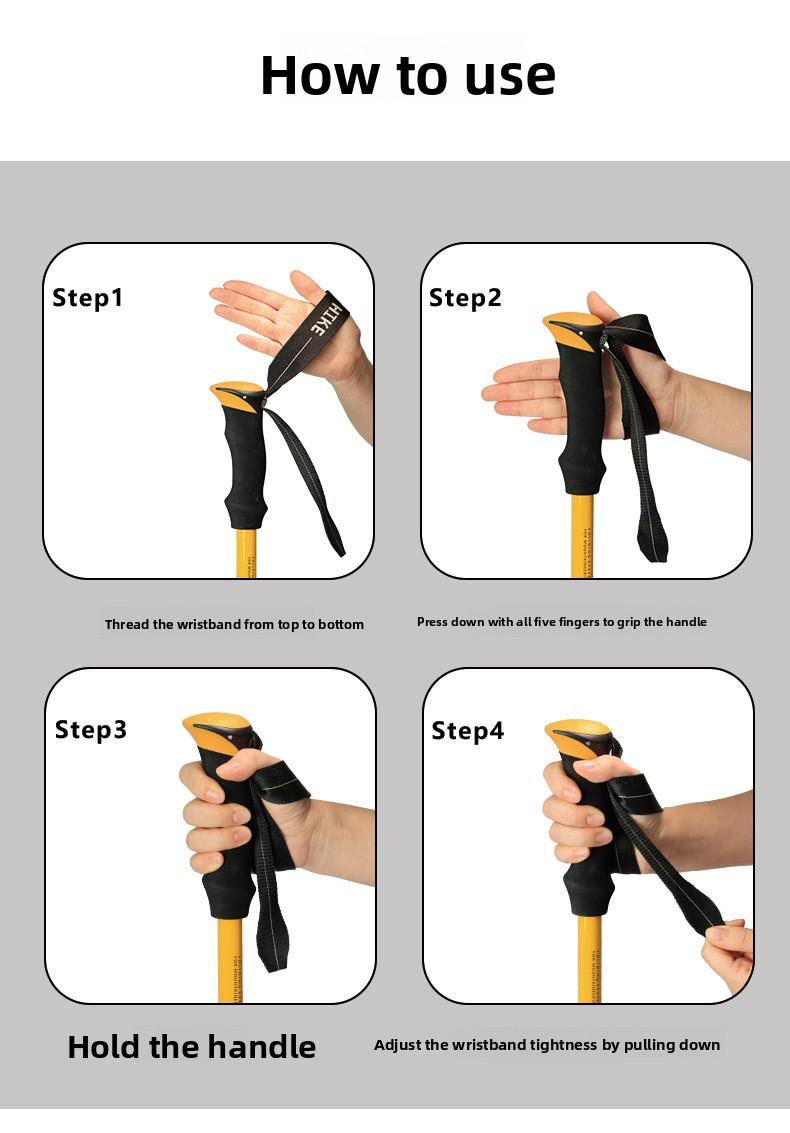 Folding hiking poles ultralight carbon fiber trekking poles professional outdoor hiking gear walking sticks climbing