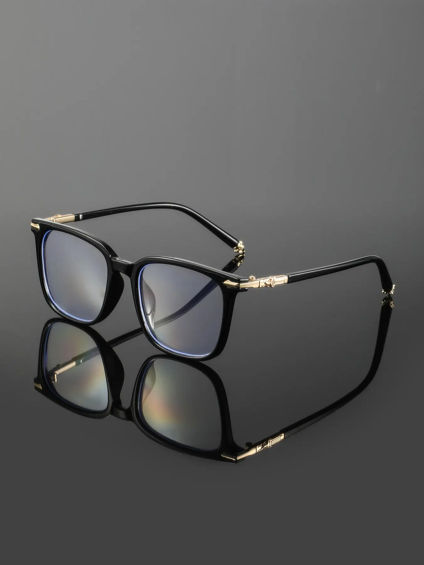 Men's Luxury Square Full Frame Glasses, Stylish Square Frames, Eyewear Fashion, Elegant and Professional Design, Ideal for Business Meetings and Daily Commute