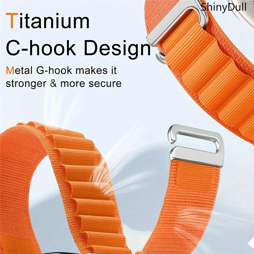 5-Pack Plastic Head C Buckle Nylon Watch Bands for Apple Watch – Alpine Loop Strap 38–49mm (Series 1–10, SE, Ultra/Ultra 2)