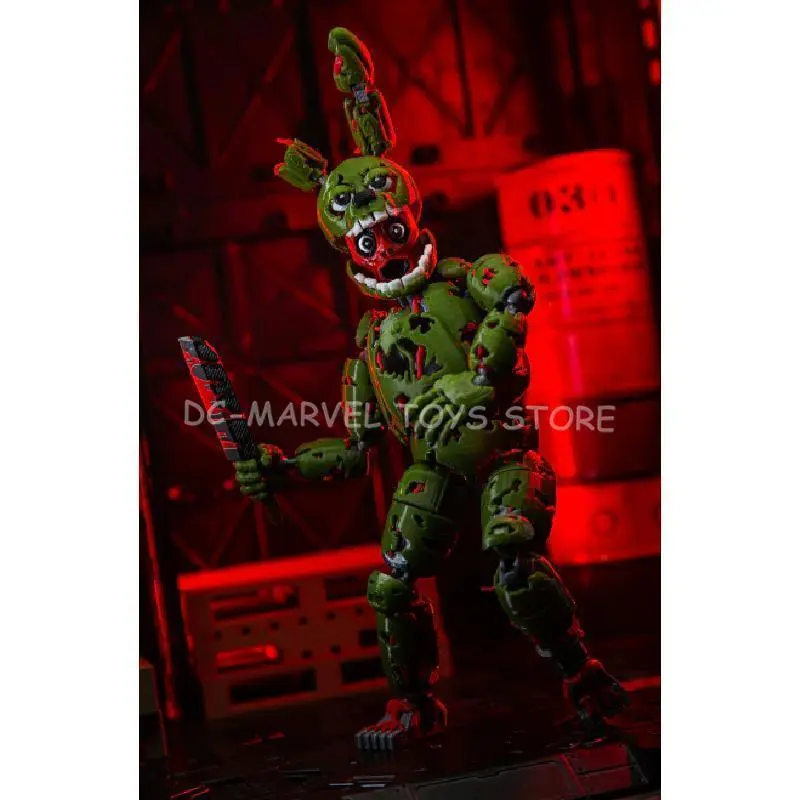 In Stock 3d Printed Five Nights At Freddy's 3 Pizza Springtrap T13 Multi-Jointed Movable Shapeshift Action Figure Toys