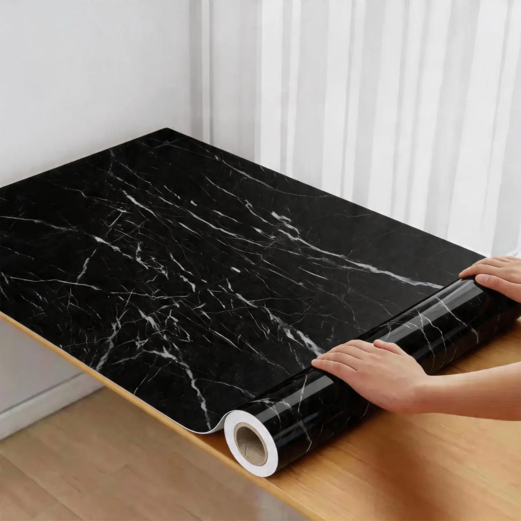 PVC Waterproof Marble 3D Stickers for DIY Wardrobe, Cupboard, Table, Closet, Furniture, Vinyl Self Adhesive Wallpaper, Home Decor