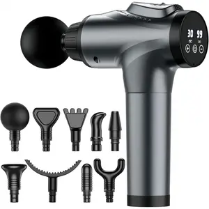 Massage, Muscle Massage for Athletes Handheld Electric Deep Tissue Back Massager, Percussion Massage Device for Pain Relief with 30 Speed Levels 9 Heads