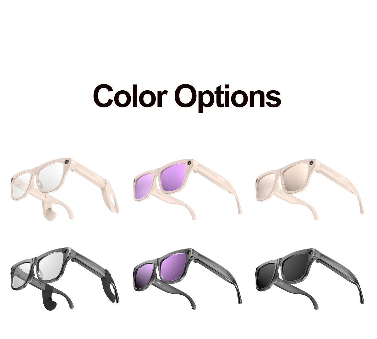 xk one pro AI wireless photo-taking glasses, equipped with an 800W camera for taking photos, AI object recognition, making and receiving calls, body-worn detection, AI translation, voice activation. Note: This product cannot record videos.