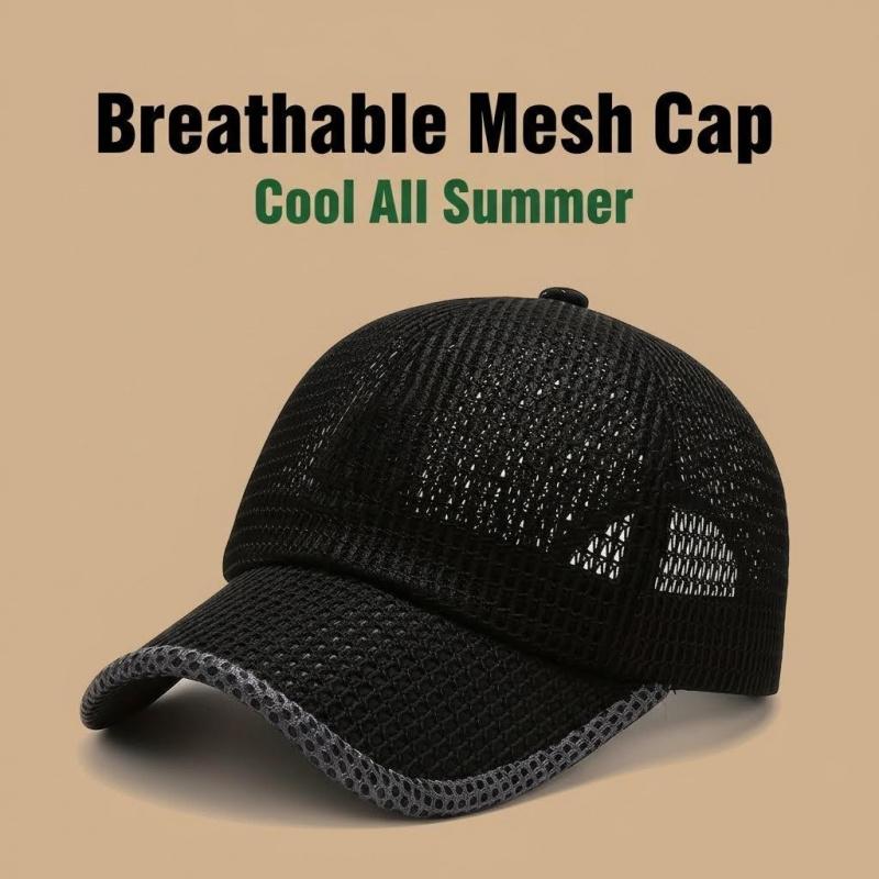 Ultra Breathable Sports Cap| High Airflow Mesh Baseball Hat| Fishing Hat| 2-Pack