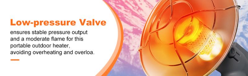 Propane Heater 8500BTU Portable Camping Gas Heater Tent Heater with Reinforced Base Propane Gas Tank Holder for Outdoor Camping Tent Garage Fishing,Valentines Day Gifts Men Easter