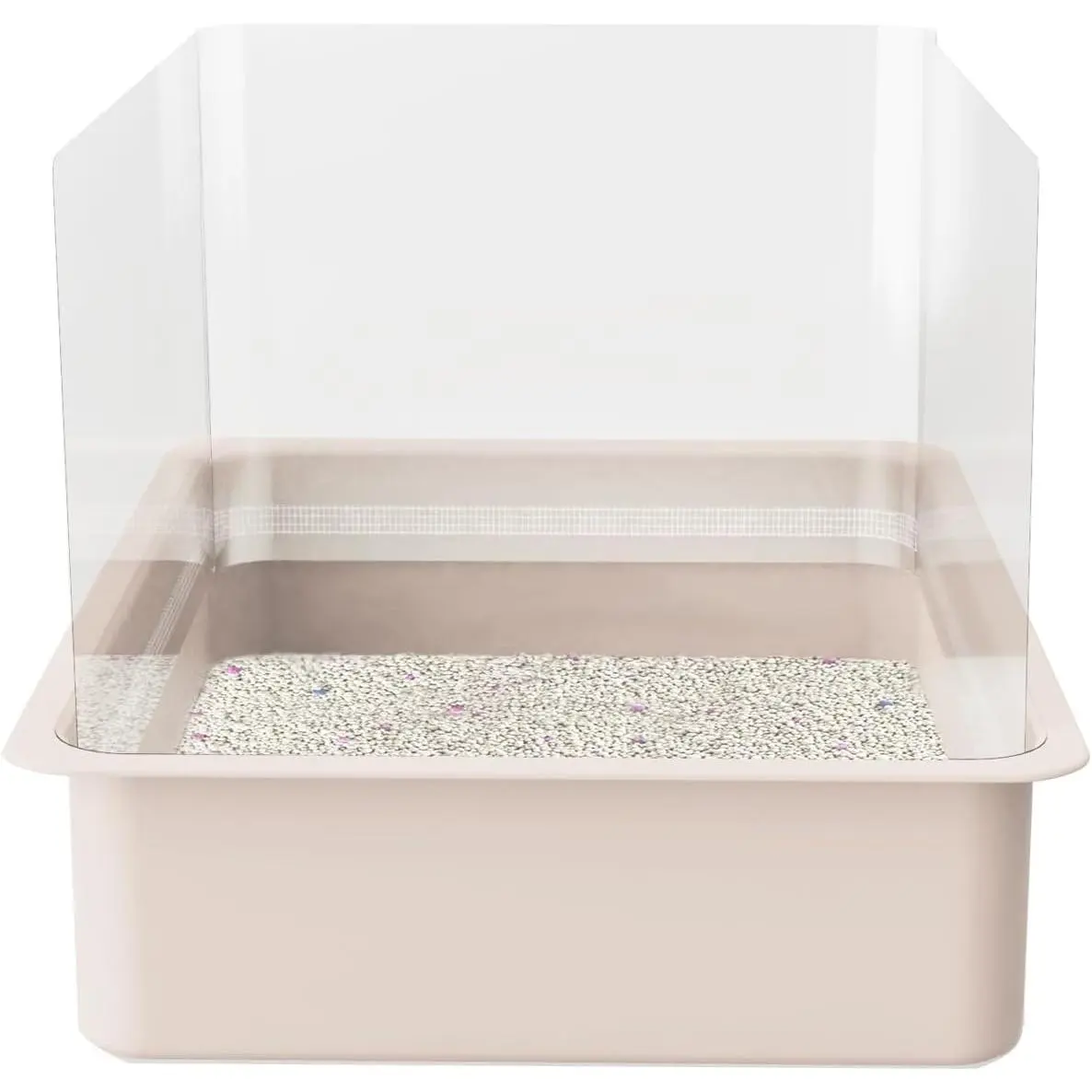 3 count  Litter Box Pee Shields,Litter Box Splash Guard | 14.5*11.5in  Screen Transparent for Open Top Litter Pan Easy Clean -Box Not Included(3)
