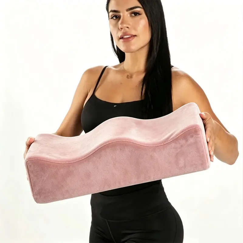 Bbl Leg Cushion Pillow for Women, Post-Op Recovery Pillow, Removable Velvet Cover, Non-Slip Base, Comfortable Home Office Use, Versatile Use