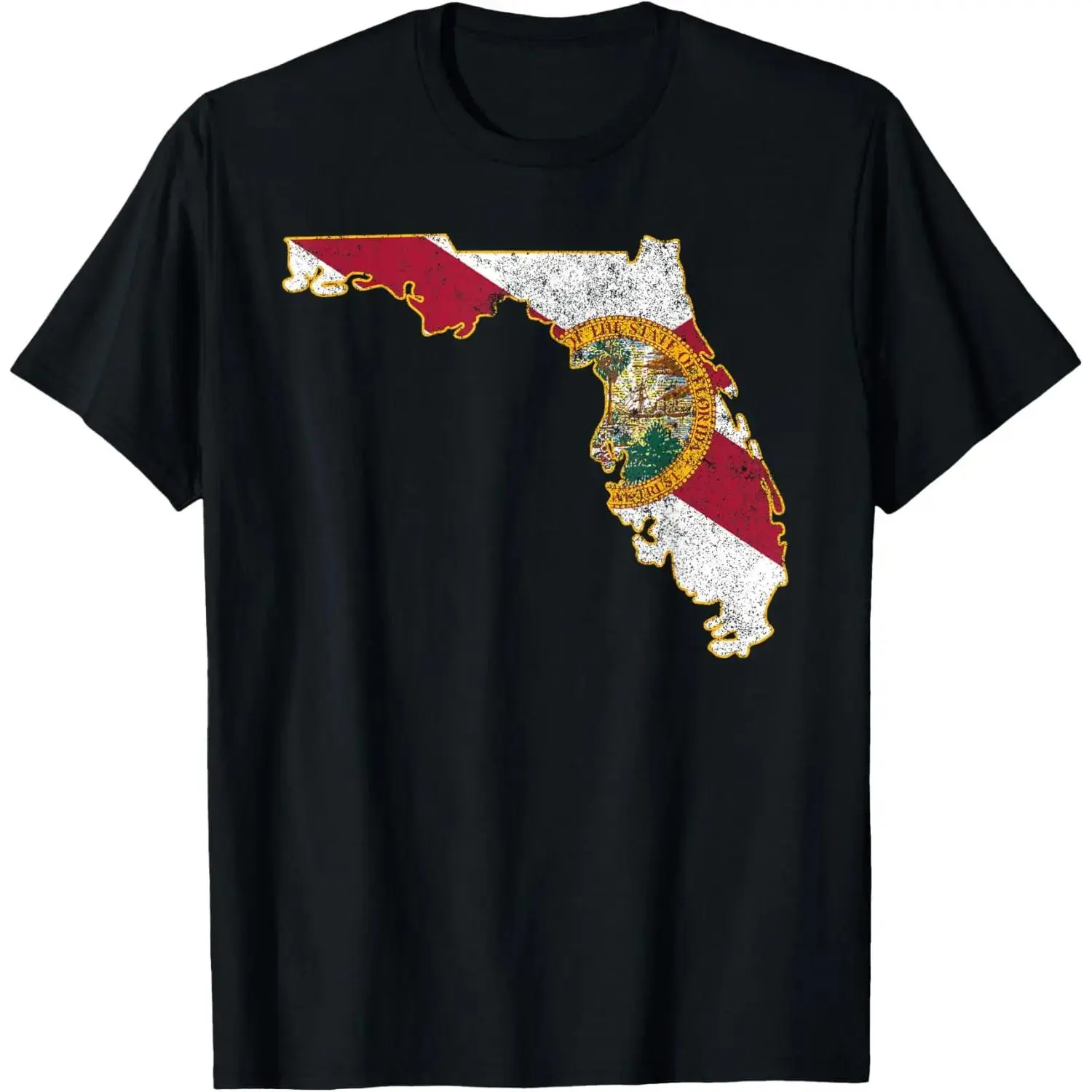 Florida Shirt: State T-Shirt With Florida Shape Flag T-Shirt