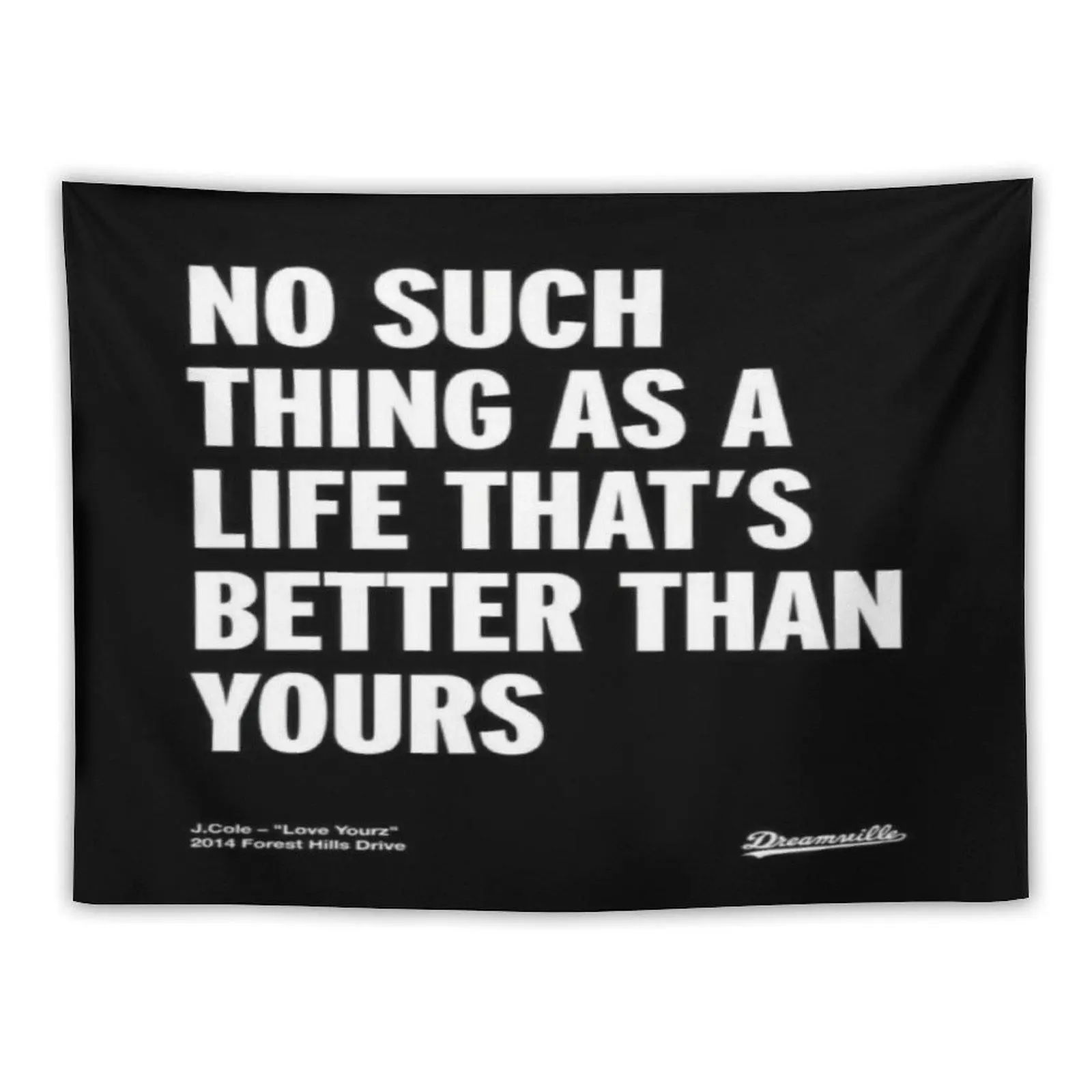 J Cole – Love Yourz (2014 Forest Hills Drive) Tapestry for myself Tapestry for Bedroom, College Dorm and Home Decor 60"x40", Funny Meme Wall Tapestries for Boy Girl Birthday Gifts