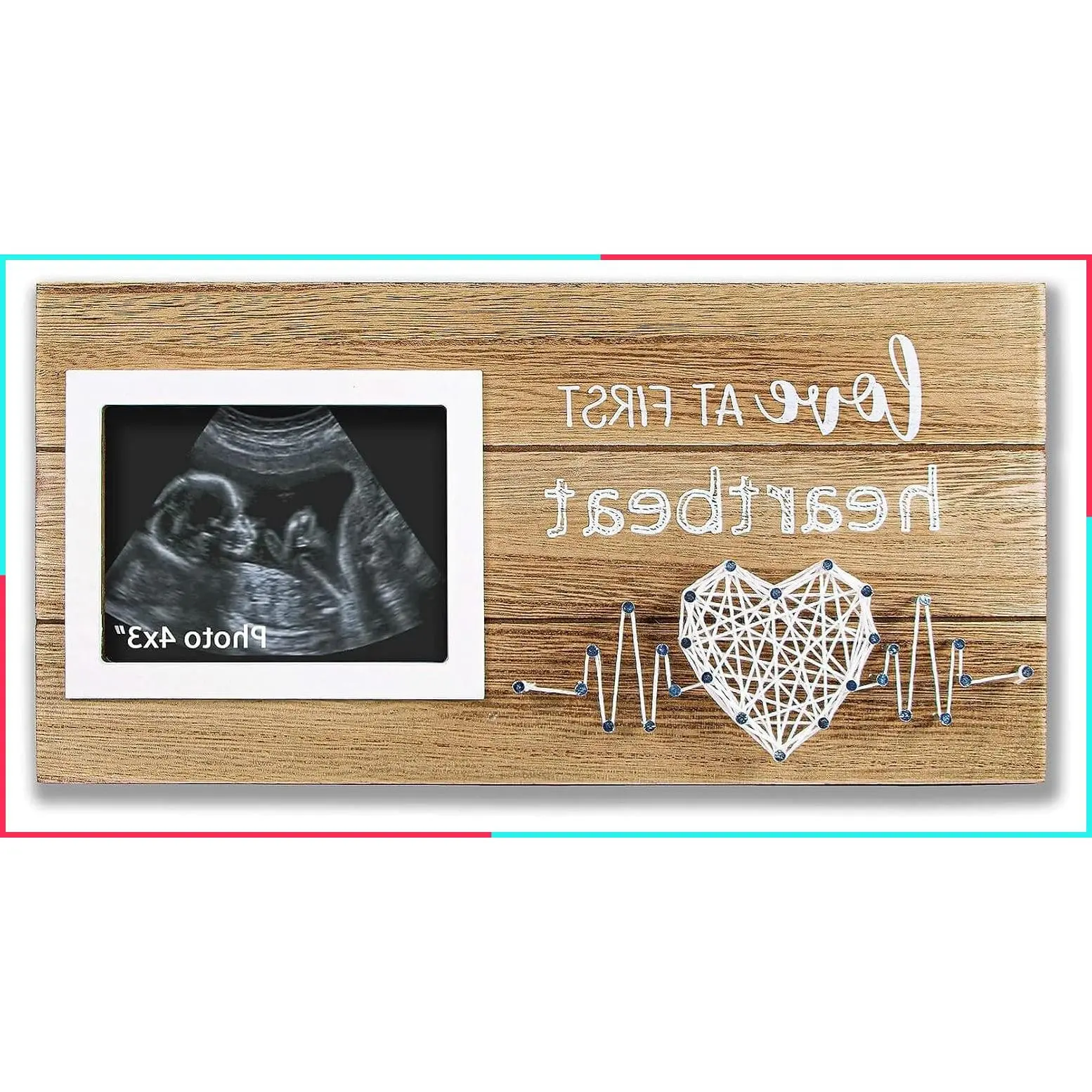 New Mom Pregnancy Gifts - Baby Reveal Sonogram 4x3 Picture Frame
