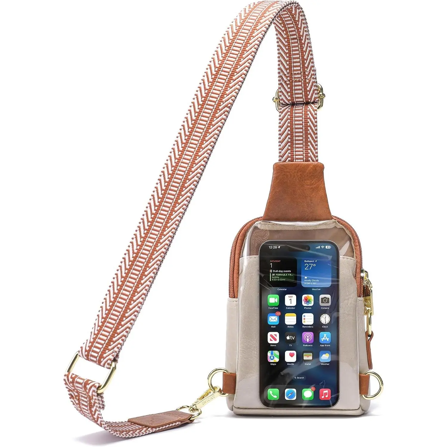 Sling Bag for Women Touchscreen Small Crossbody Cell Phone Purse Fanny Pack