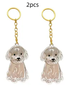 Clear Dog Fur Keepsake Charm - Portable Memorial Keychain for Pet Lovers, Customizable Dog Hair Jewelry Gift