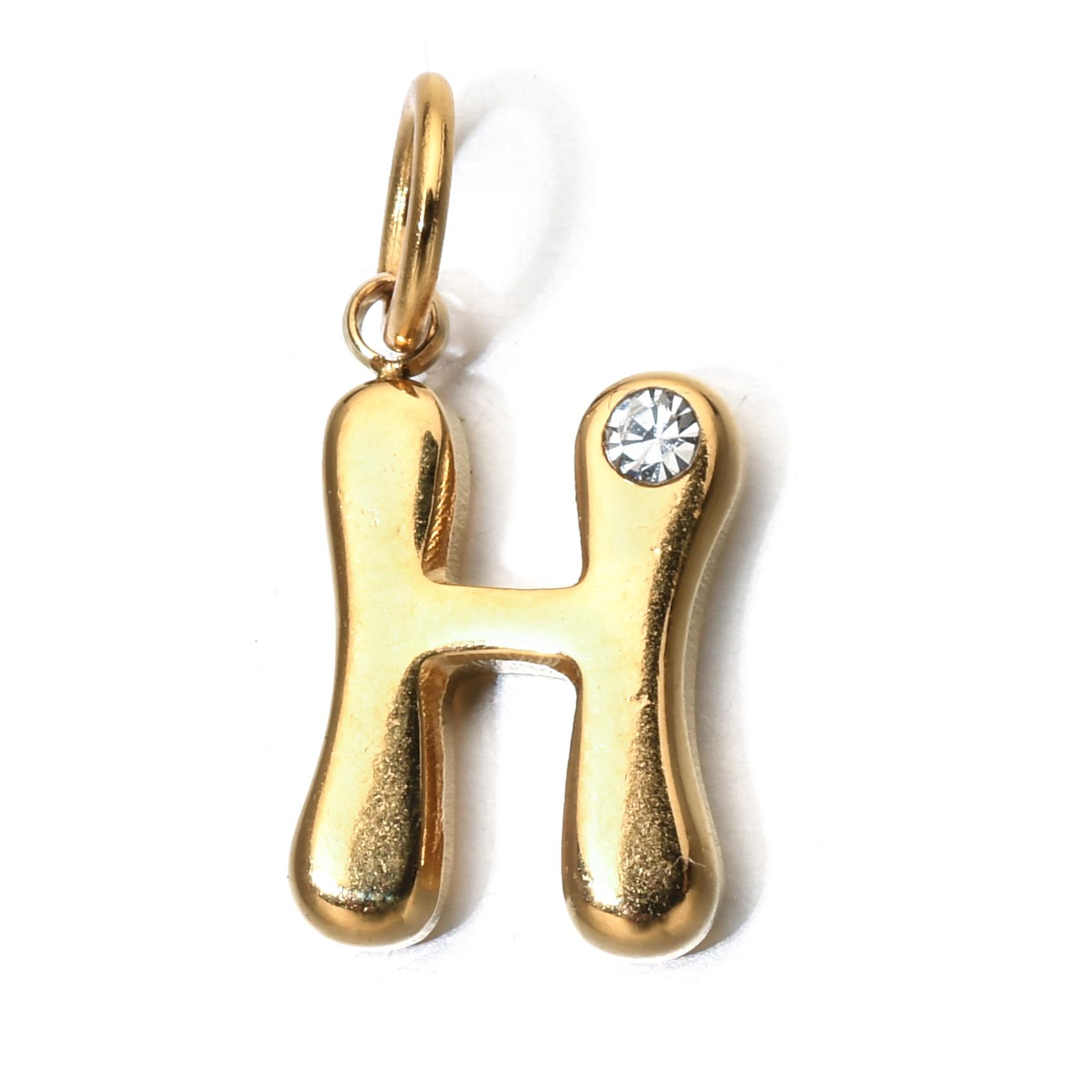 26 Initial Letters Stainless Steel Birthstone Pendant Necklace Dainty Clavicle Chain Ideal Gift For Mom