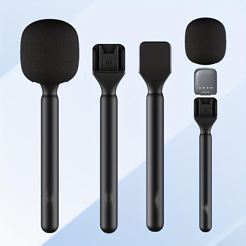 Portable Handheld Microphone Holder, Durable ABS Wireless Microphone Holder, Microphone Accessories for DJI Mic1/2, Rode Wireless GO II, Hollyland Lark M1/C1/150, Synco G1/A2/Movo