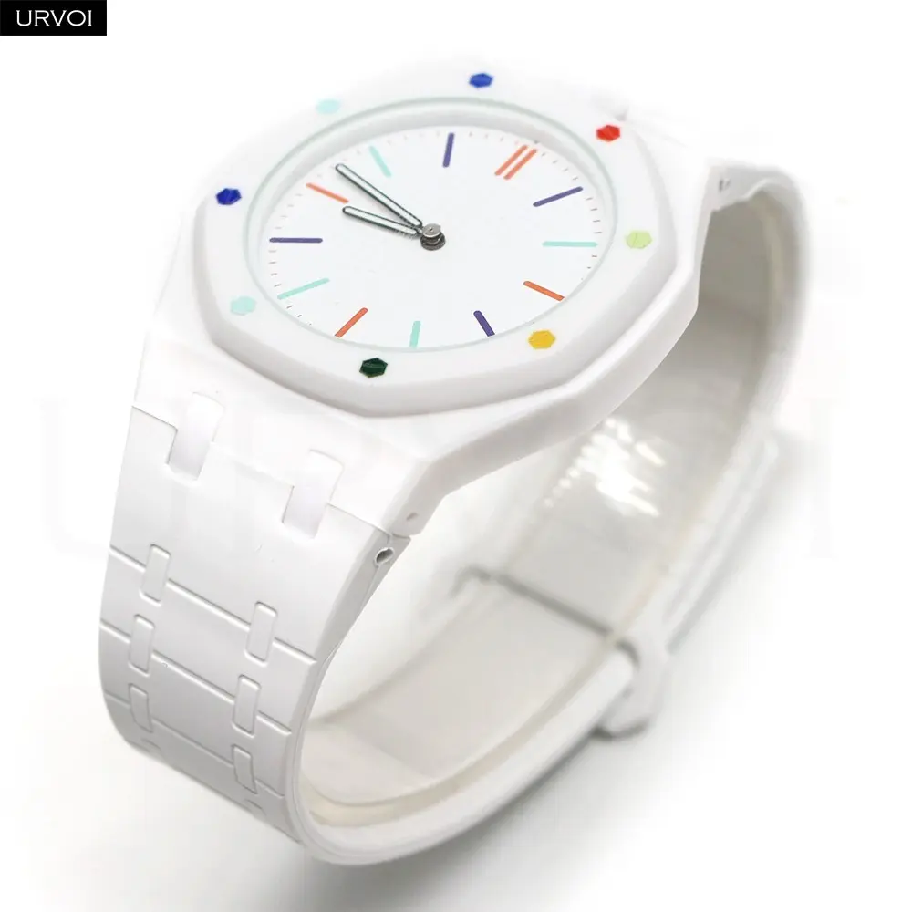 URVOI Case+Silicone Band for Swatch x AP Royal Pop Pocket Watch Switch to Wristwatch 2 in 1 Magnetic loop Strap stylish design