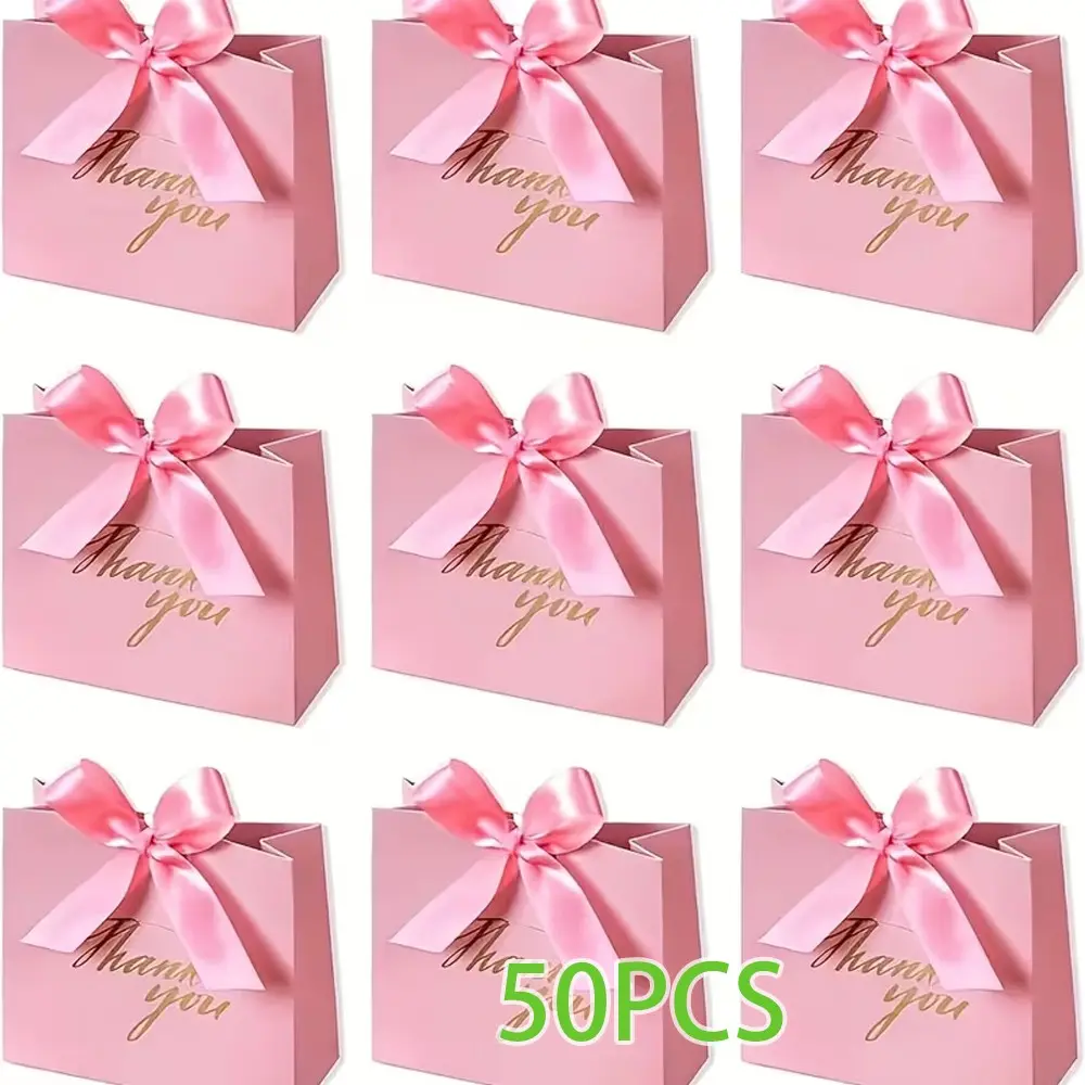 50 Mini Gift Boxes Set, Thick Cardboard Wedding Candy Boxes, Birthday Party Decorations, Holiday Crafts, Christmas & Halloween Supplies