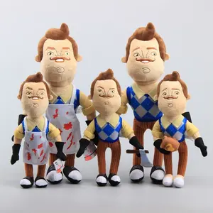 Anime Halloween Hello Neighbor Terror  GAME Dark Children's Christmas Gift toy 30cm