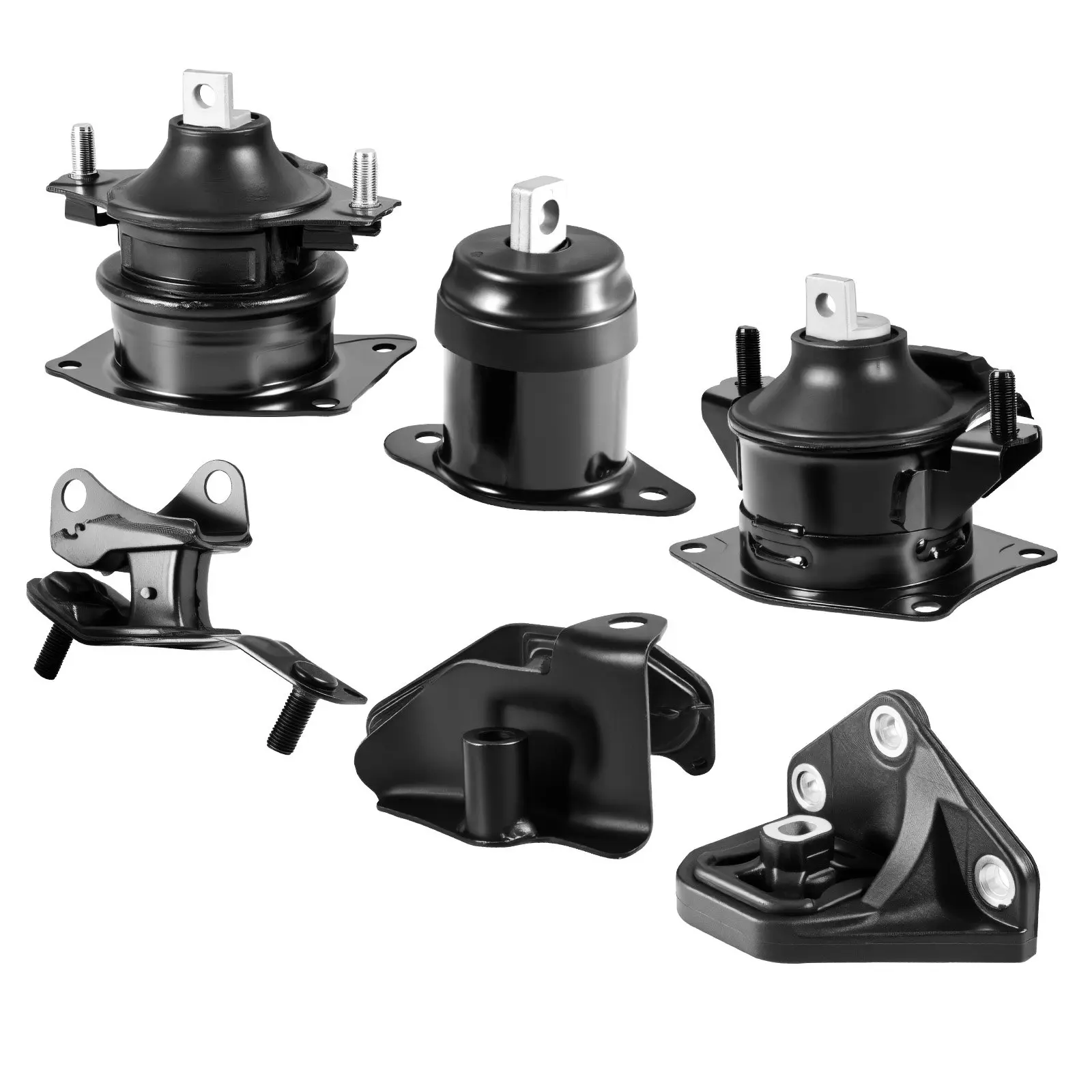 VEVOR Front Engine Motor Mount & Transmission Mount Kit - 6-Pc Direct Installation Replacement Set with OE Compatibility, Precision Fit for 2003-2007 Honda Accord 2.4L L4, Replaces OE# A4526HY,A4517,A4516,A4510,A4509,A4542