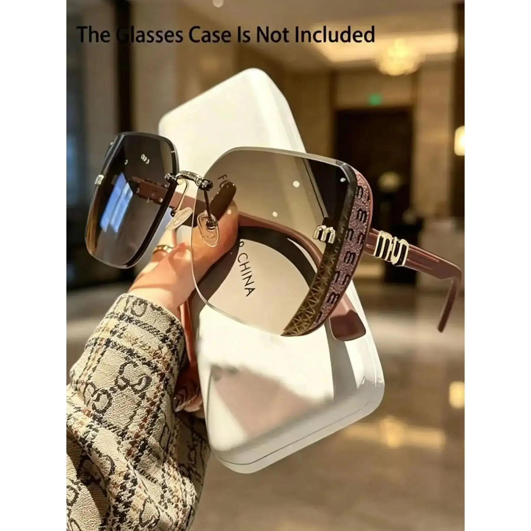 2026 Unisex Large-Frame Fashion Glasses, Trendy Square Sunglasses, Trendy Beach Eyewear, Retro Design for Daily Wear, Photography, Travel, Beach, All Seasons