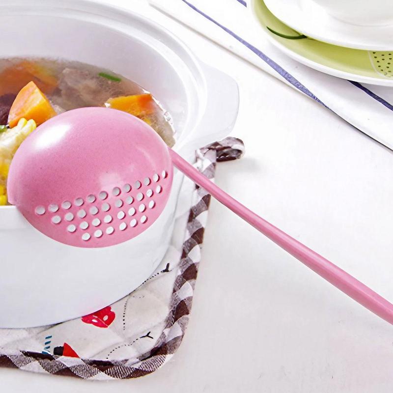 Stainless Steel Slotted Spoon for Cooking, Non-Stick Soup Ladle with Long Handle, Pasta Strainer & Skimmer, Easy-Clean Kitchen Tool for Frying, Baking, Serving. Heat-Resistant & Durable.