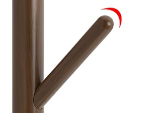 Coat Rack with 8 Hooks, Wooden Coat Rack Freestanding with Shelf, Coat Tree with 4 Height Options 50.5"-72.6", Coat Hanger Stand for Bags, Clothes, Umbrellas, Hats, in Home, Brown Coat Rack with 8 Hooks, Wooden Coat Rack Freestanding with Shelf, Coat Tree with 4 Height Options 50.5"-72.6", Coat Hanger Stand for Bags, Clothes, Umbrellas, Hats, in Home, Brown