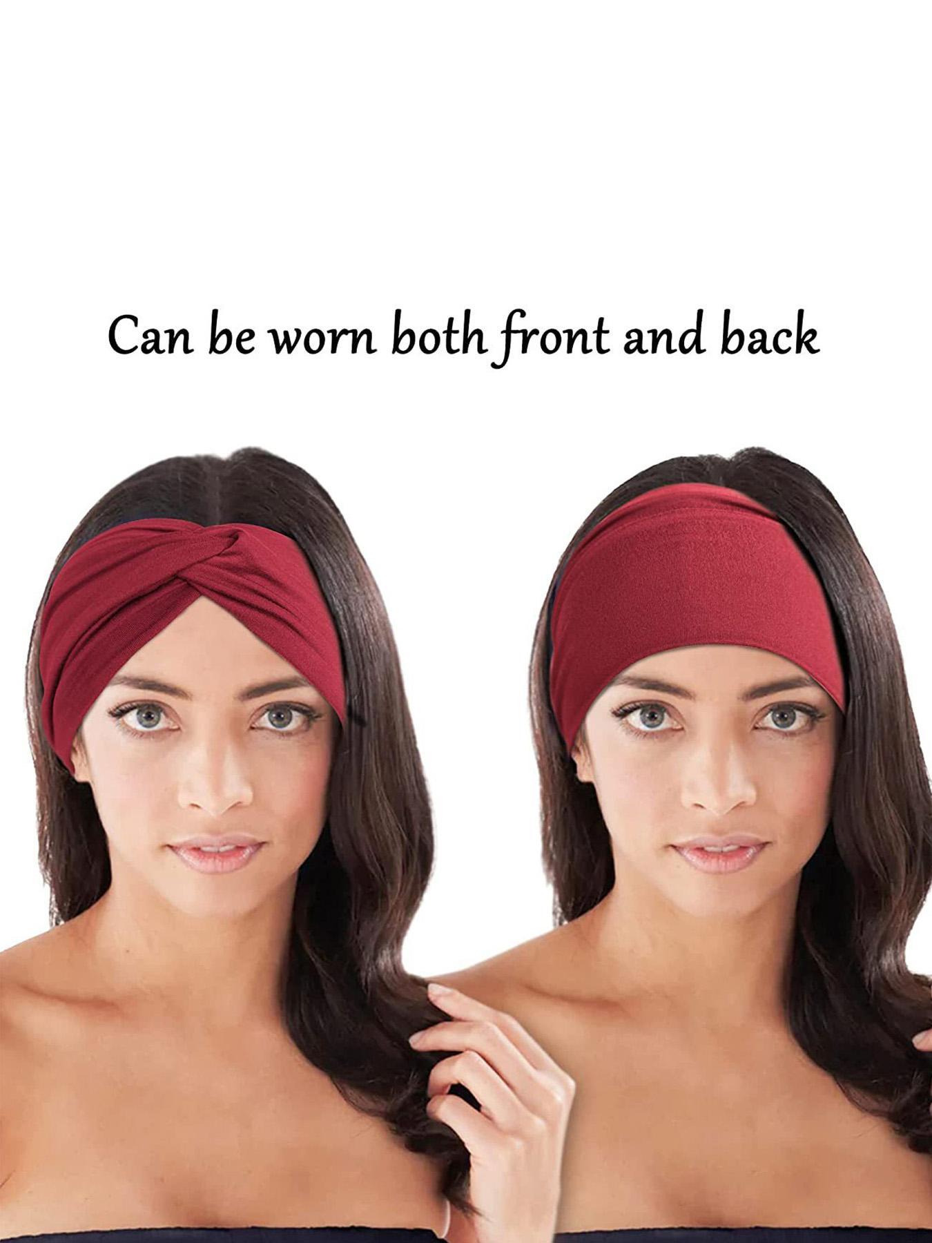 2026 Summer Boys Girls Back-To-School Hair Accessories, Boho Style Elastic Yoga Headband, Sweat-Absorbent Running Bandana Set