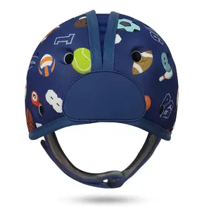 Soft Baby Head Protector Helmet for Crawling Walking 7–24 Months Ultra-Lightweight Breathable Infant Safety Helmet Grows with Baby Head Circ 40–52 cm Sporty Blue