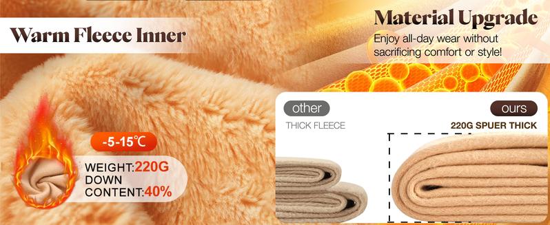 THE ORIGINAL! 5 SHADES • SIZE S - 3XL • MAGIC FLEECE LINED LEGGINGS • CLOSED FOOT - Fleece Tights Available in Plus Size and Light to Brown Fur