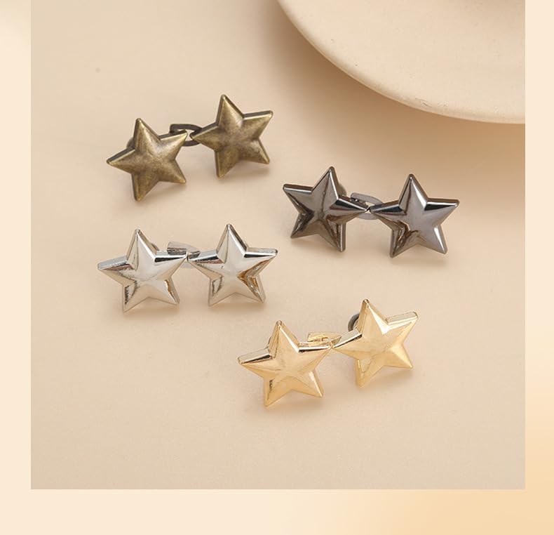 Pant  Tightener, 8 Sets Adjustable Pentacle Button for Jeans,  Removable Jean Buttons for Loose Jeans, No Sewing Required Pant Clips for  Tightener, Button Pins for Pants