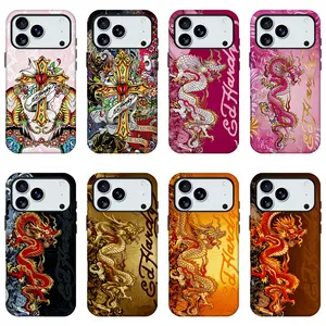 Ed Hardy Style Dragon Tattoo Phone Case, Y2K Street Trendy   designer  Shell, Bold Vintage Rockabilly Aesthetic Protective Case for iPhone11 12 13 14 15 16 17 pro max and Samsung S21-S26 .Perfect for Her/Him Girly Phone Caseslovely stylish gift