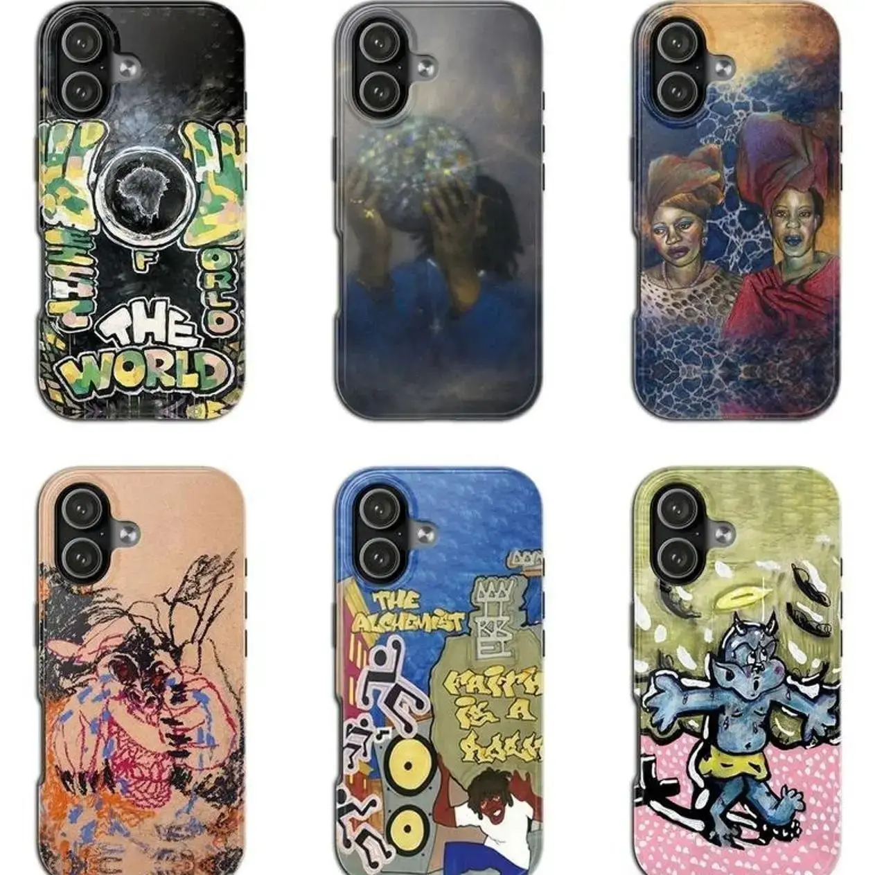 "NO WORDS JUST WEIGHT INNER CITY TAPES" — A hardshell phone case blending avant-garde underground rap, street hip-hop culture, and retro cassette aesthetics; compatible with iPhone 11–17 Pro Max/Plus and Samsung Galaxy S23–25 series.