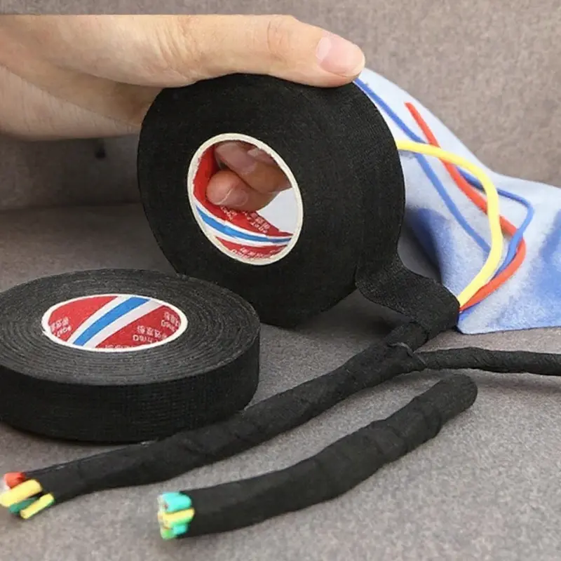 High-Temp 176°C Flame Retardant Electrical Tape, Waterproof Industrial Grade Adhesive for Wire Repair, Automotive Harness, Emergency Insulation, Eco-Friendly Halogen-Free Tear Resistant Bonding Tape